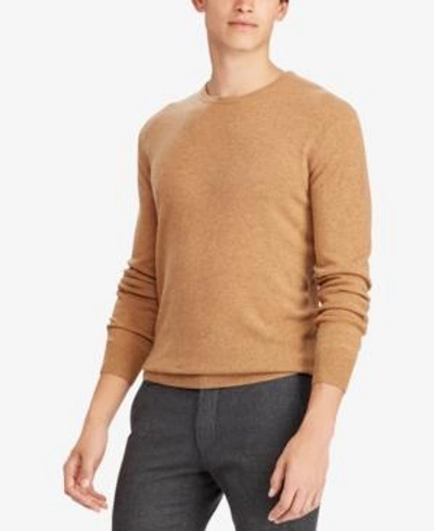 Shop Polo Ralph Lauren Men's Cashmere Sweater In Rl Brown Heather
