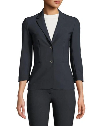 Shop The Row New Schoolboy Two-button Blazer In Navy