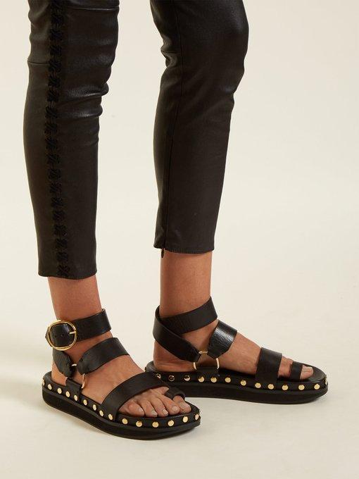 isabel marant nirvy sandals black
