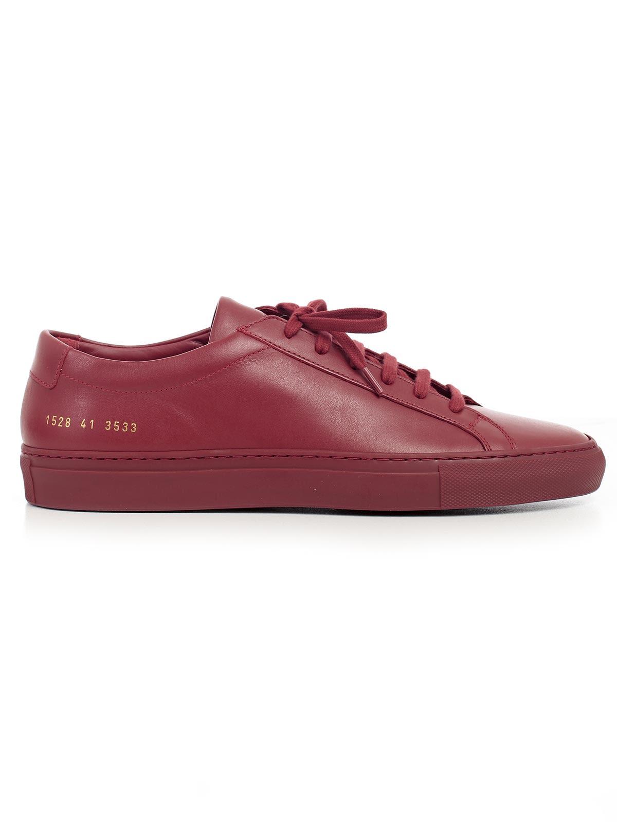 Common Projects 1528 Original Achilles Low Sneakers In Red | ModeSens