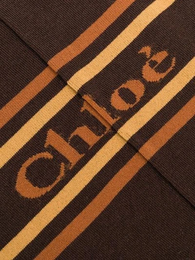 Shop Chloé Elongated Logo Socks