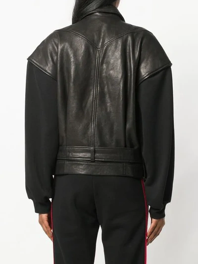 Shop Almaz Buckled Biker Jacket - Black