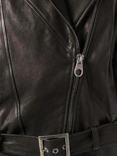 Shop Almaz Buckled Biker Jacket - Black
