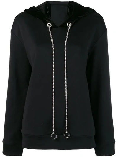 Shop Almaz Open Back Hoodie - Black