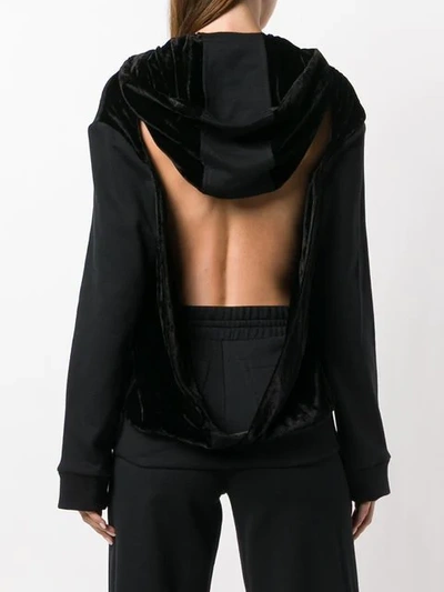 open back hoodie