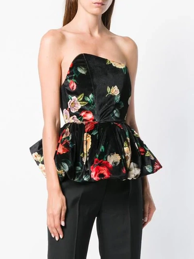 floral print peplum top