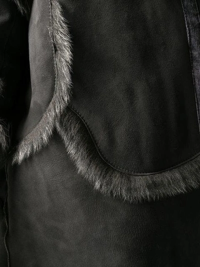 midi shearling coat
