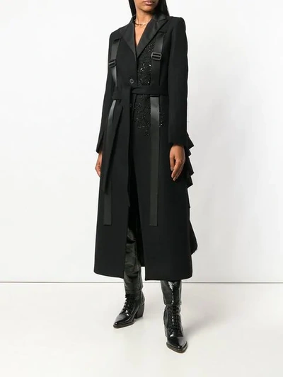 Shop Almaz Buckled Strap Coat - Black