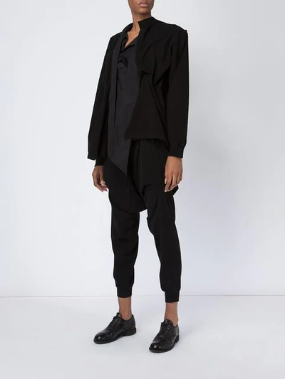 Shop Aganovich Asymmetric Sweatshirt - Black