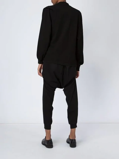 Shop Aganovich Asymmetric Sweatshirt - Black