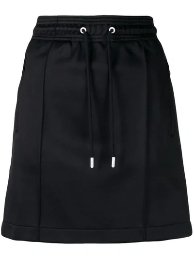 Shop Kenzo Logo Skirt In Black