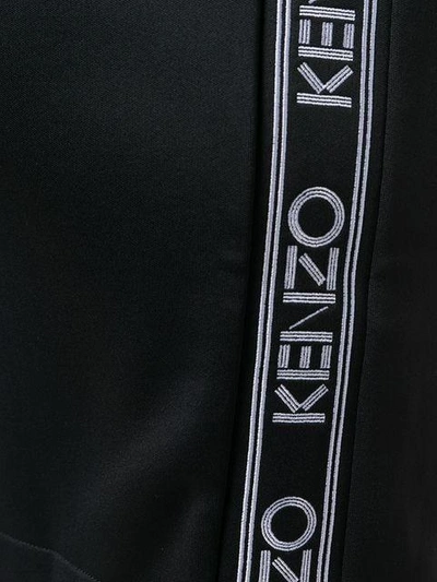 Shop Kenzo Logo Skirt In Black