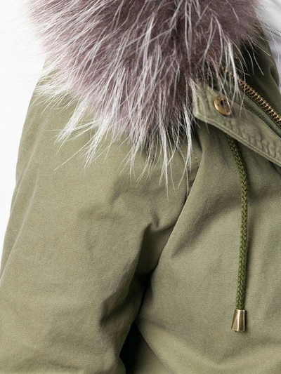 Shop Alessandra Chamonix Fur Parka - Green
