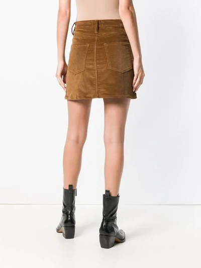 Shop Frame Corduroy Mini Skirt In Brown