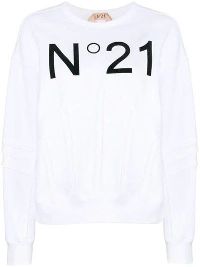 Shop N°21 Nº21 Longsleeved Sweatshirt - White