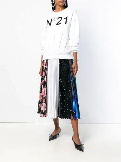 Shop N°21 Nº21 Longsleeved Sweatshirt - White