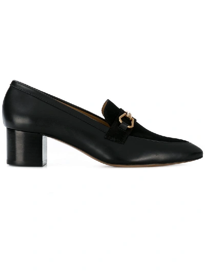 Shop Apc Heeled Loafers In Black