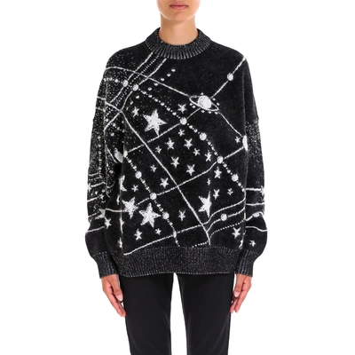 Shop Saint Laurent Star Sweater In Black