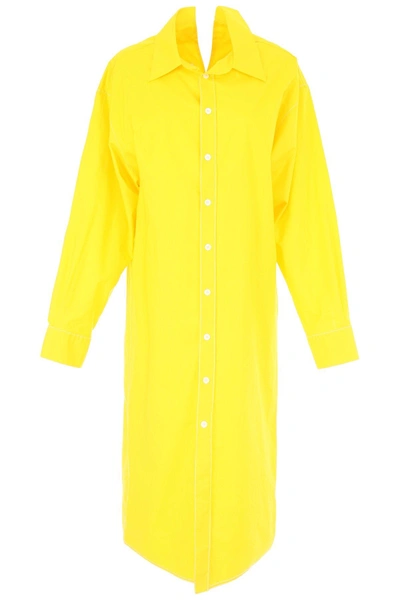 Shop Marni Shirt Dress In Yellow