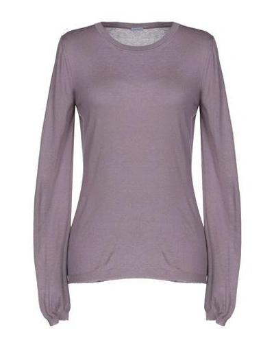 Shop Malo Cashmere Blend In Mauve