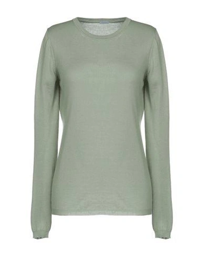 Shop Malo Cashmere Blend In Military Green