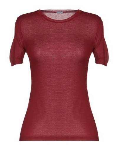 Shop Malo Cashmere Blend In Maroon