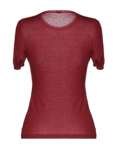 Shop Malo Cashmere Blend In Maroon