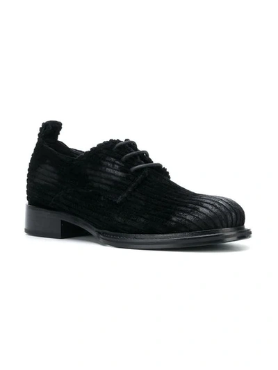 Shop Ann Demeulemeester Corduroy Lace-up Shoes In Black