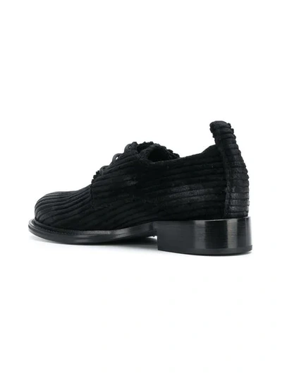 Shop Ann Demeulemeester Corduroy Lace-up Shoes In Black