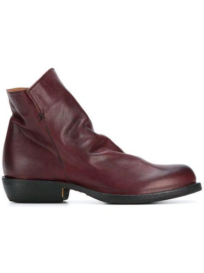 Shop Fiorentini + Baker Zipped Ankle Boots In Red