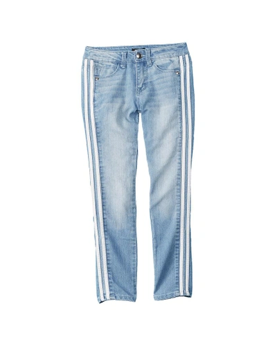 Shop Bebe Side Stripe Skinny Jean In Blue