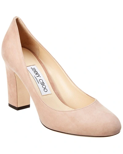 Billie 85 Suede Pump In Pink