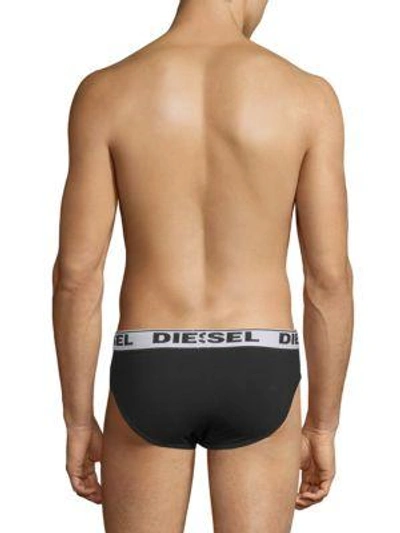 Shop Diesel Umbr Andre 3-pack Briefs In Black