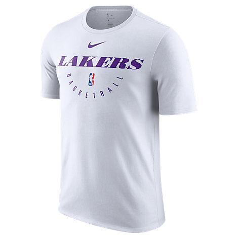 Nike Men's Los Angeles Lakers Nba Dri-fit Practice T-shirt, White ...