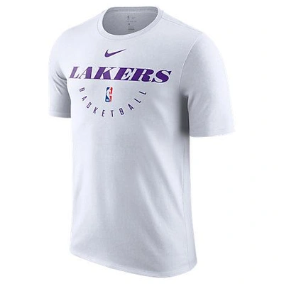 Nike Men's Los Angeles Lakers Nba Dri-fit Practice T-shirt, White | ModeSens