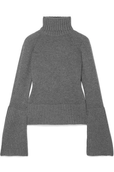 Shop Michael Kors Cashmere Turtleneck Sweater In Anthracite