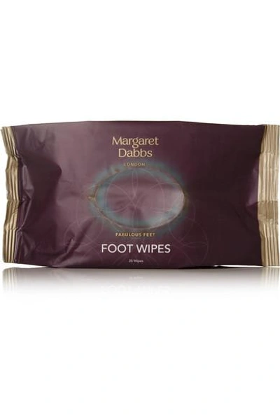 Shop Margaret Dabbs London Foot Cleansing Wipes X 20 - One Size In Colorless