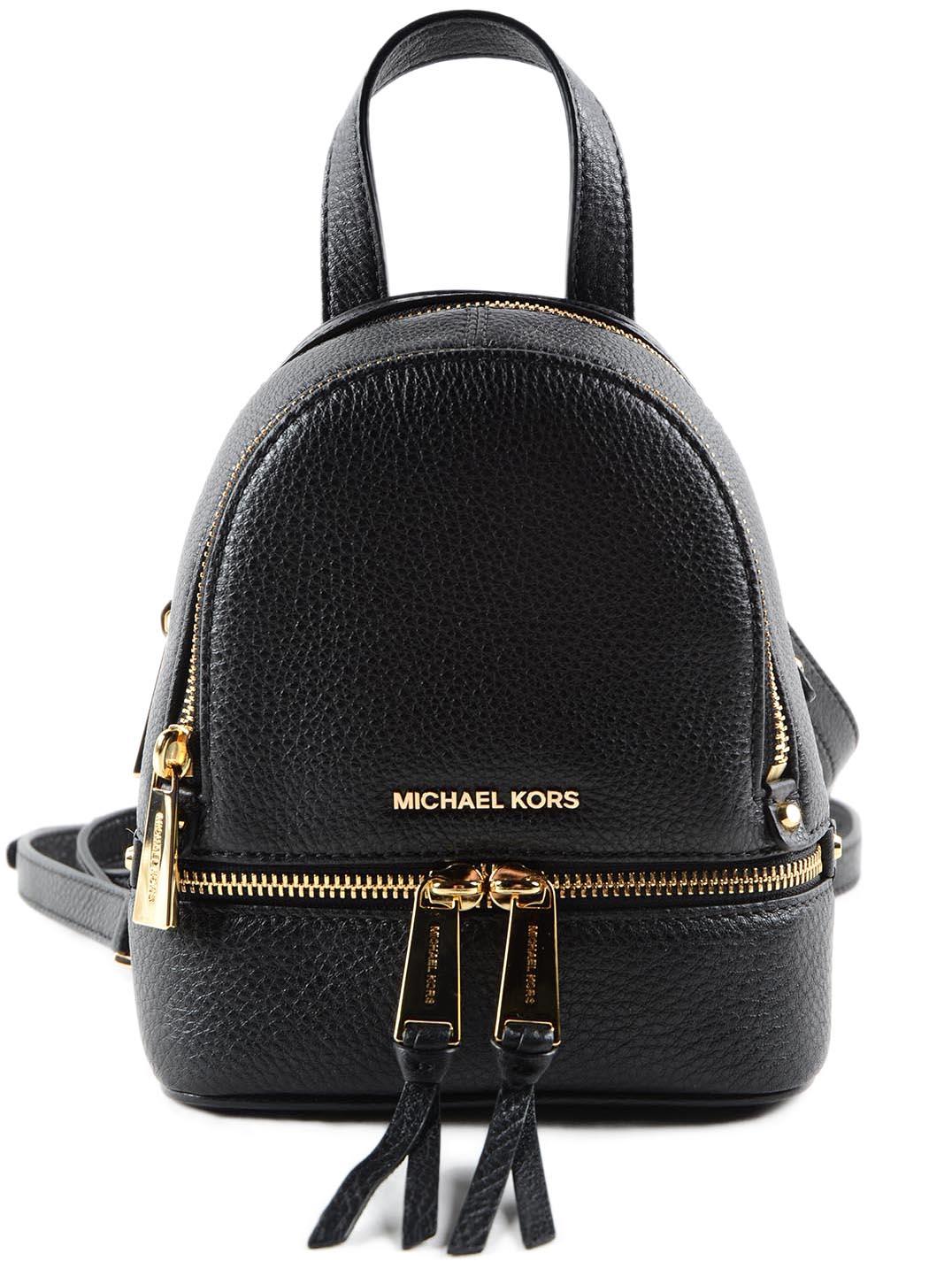 black michael kors mini backpack