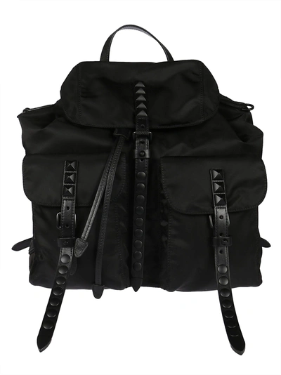 Shop Prada Stud Detail Backpack