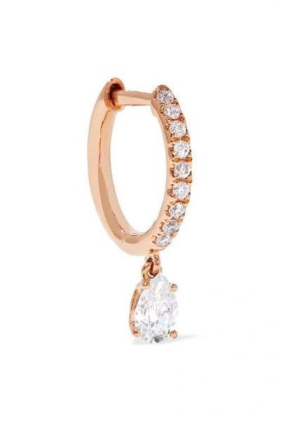 Shop Anita Ko Huggies 18-karat Rose Gold Diamond Earring