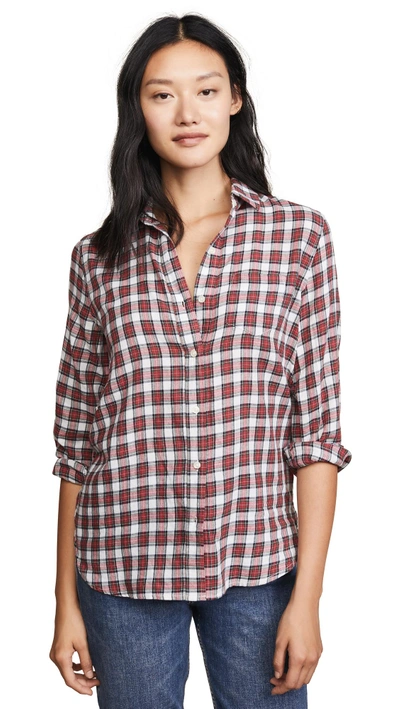 Shop Birds Of Paradis The Grace Classic Shirt In Red Plaid
