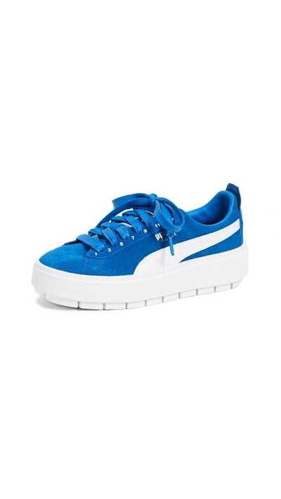 Shop Puma X Ader Error Platform Sneakers In Lapis Blue