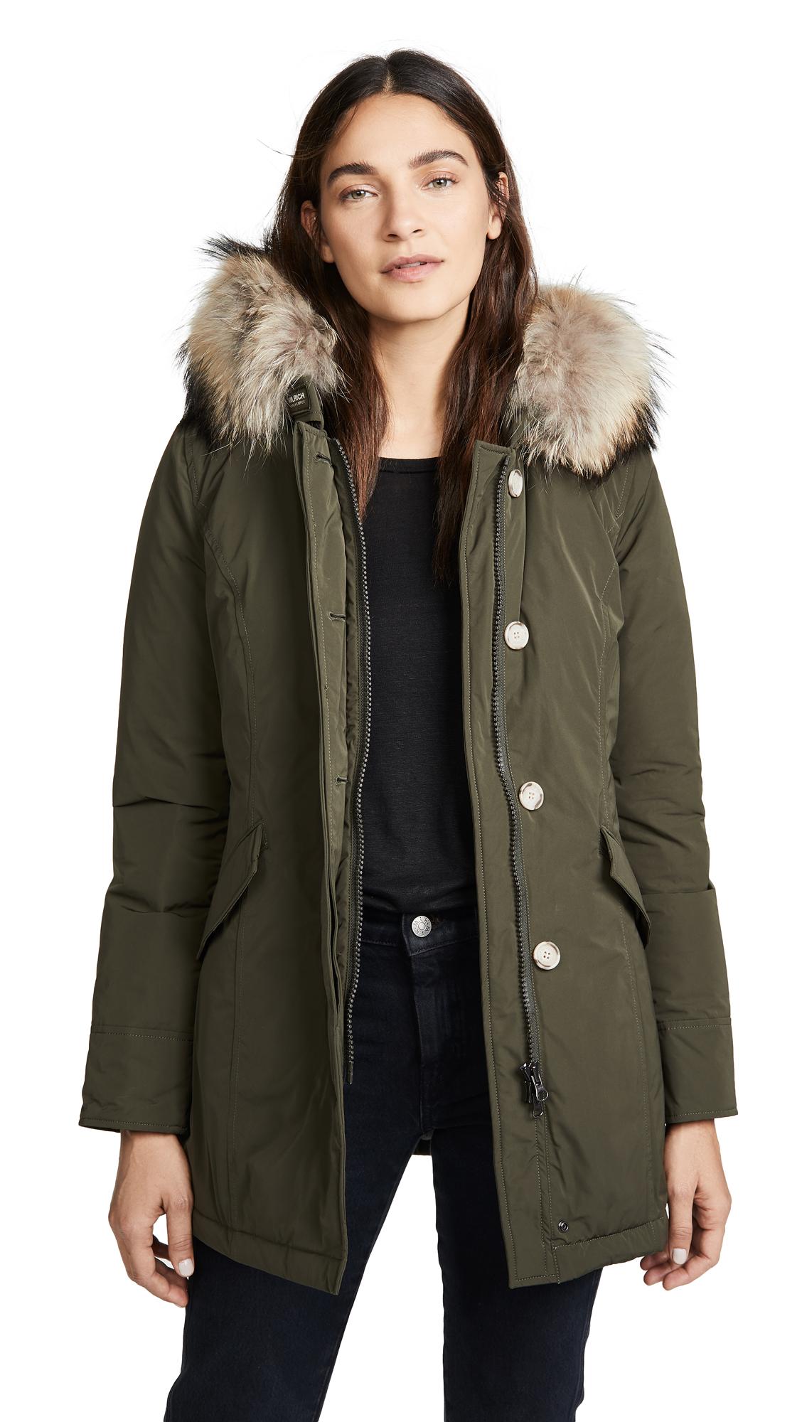 Woolrich W S Luxury Arctic Parka In Dark Green Modesens