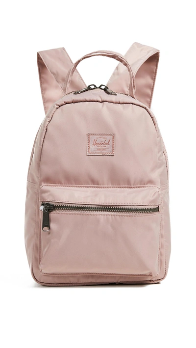 Shop Herschel Supply Co Flight Nova Mini Backpack In Ash Rose