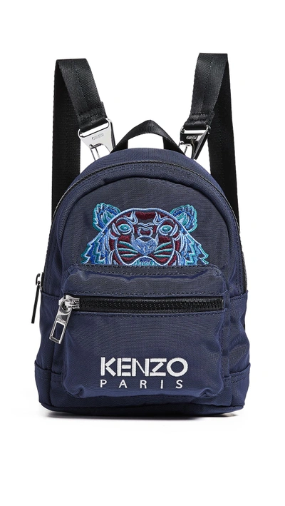 Shop Kenzo Mini Backpack In Navy Blue