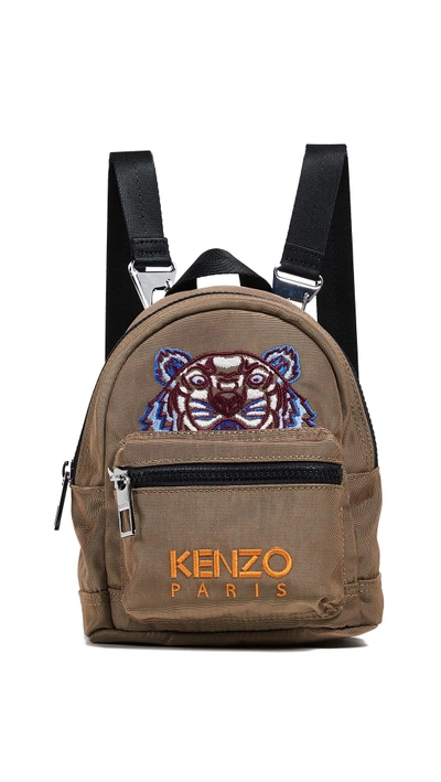 Shop Kenzo Mini Backpack In Dark Camel