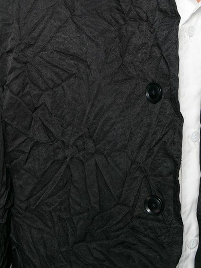 Shop Yohji Yamamoto Long-sleeved Jacket In Black