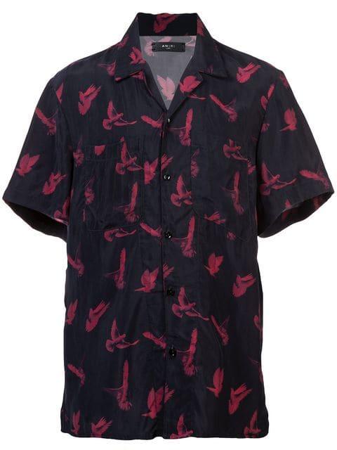 black and red amiri shirt