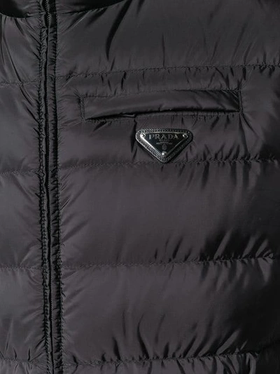 Shop Prada Padded Gilet - Black