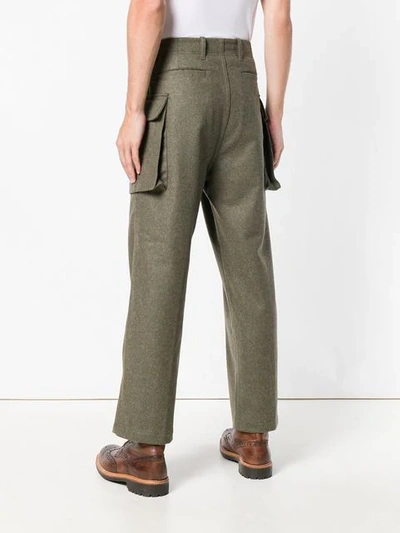 straight leg high waisted trousers